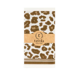Tavola Slim Napkins - Leopard Brown