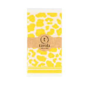 Tavola Slim Napkins - Leopard Yellow