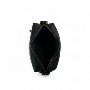 Lesedi Pebble Leather Mini Box Bag - Black