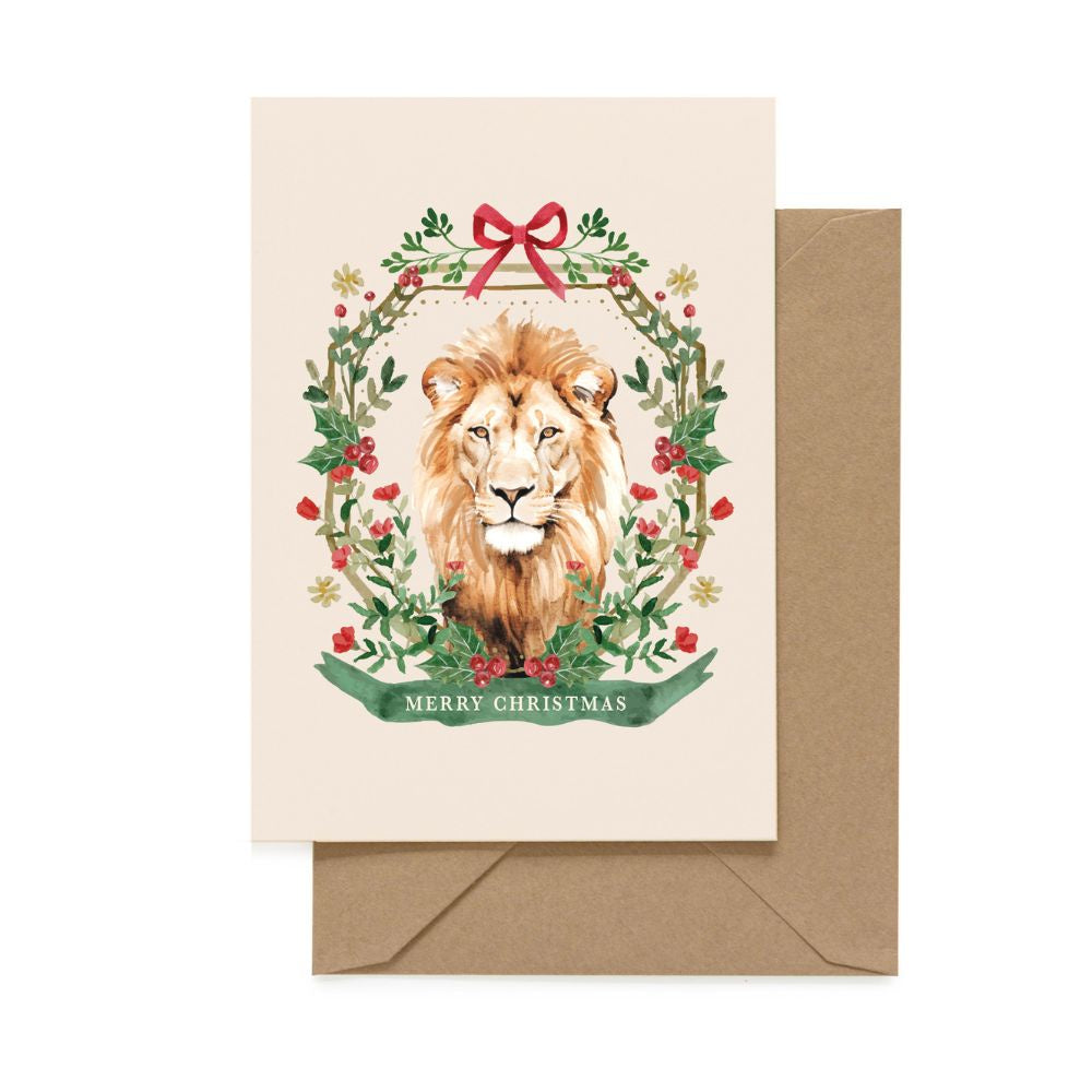 Studio Italiana Card - Christmas Lion