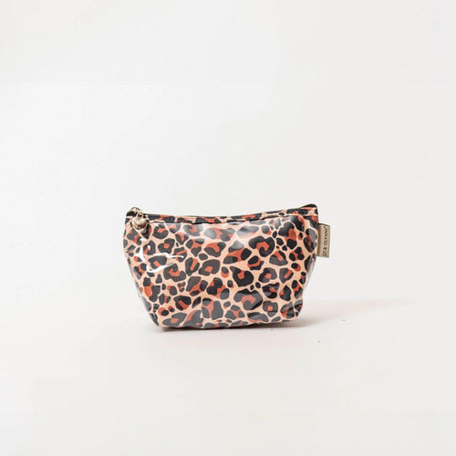 Di & Glynni Medium Cosmetic Bag  Real Leopard