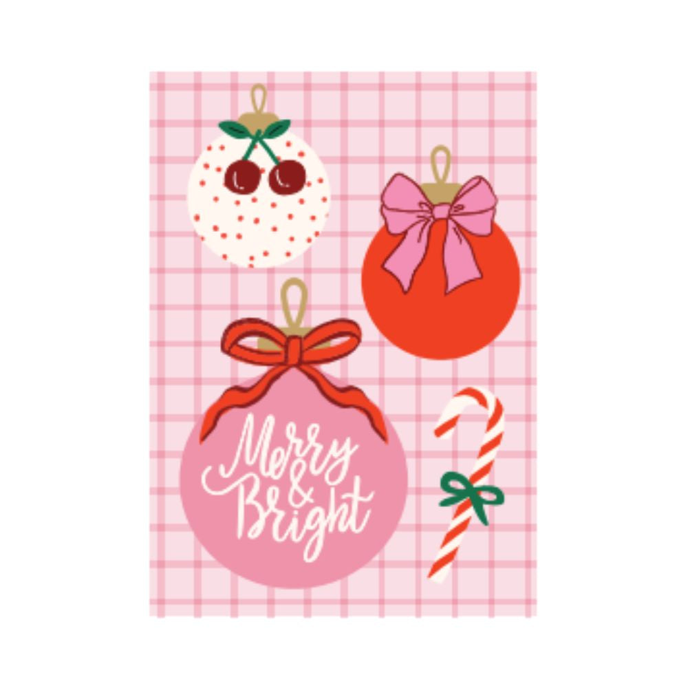 Studio Italiana Card - Merry & Bright (Baubles)