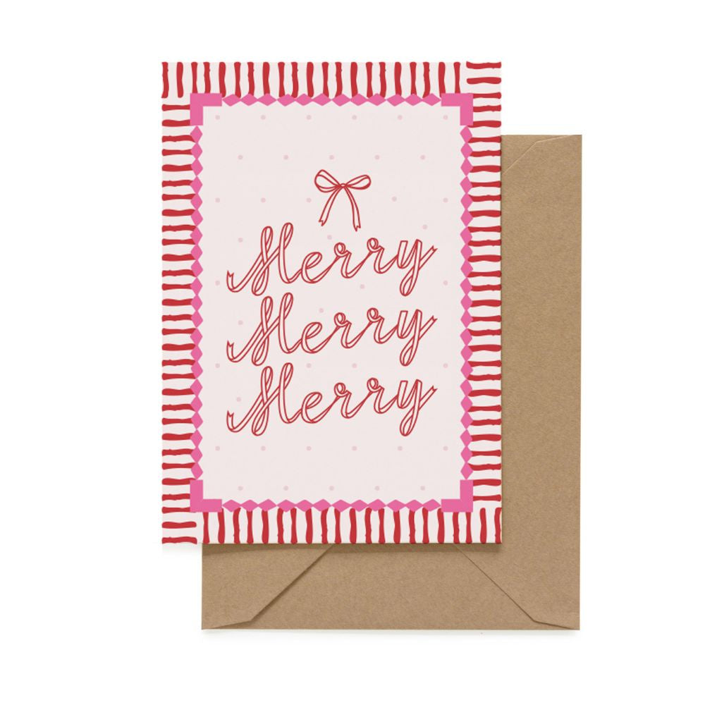 Studio Italiana Card - Merry Merry Merry