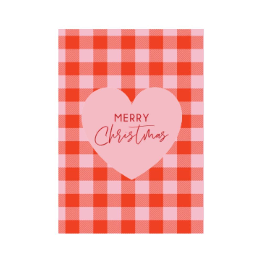 Studio Italiana Card - Merry Christmas (Gingham)