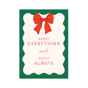 Studio Italiana Card - Merry Everything (Bow)