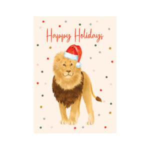 Studio Italiana Card - Happy Holidays (Lion)