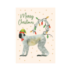 Studio Italiana Card - Merry Christmas (Monkey)