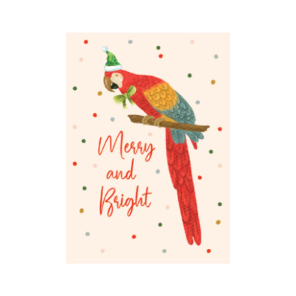 Studio Italiana Card - Merry & Bright (Parrot)