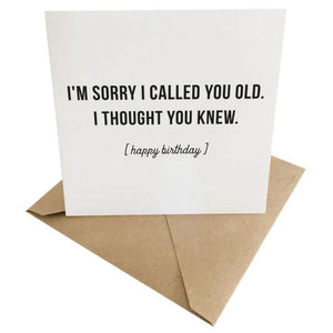 Moon & Back Gift Card  - Called You Old