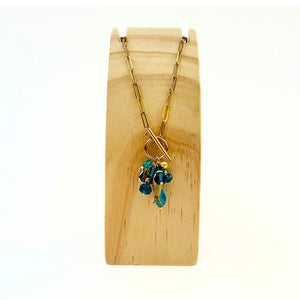 The Nikabox Paperclip Necklace - Azure Fish