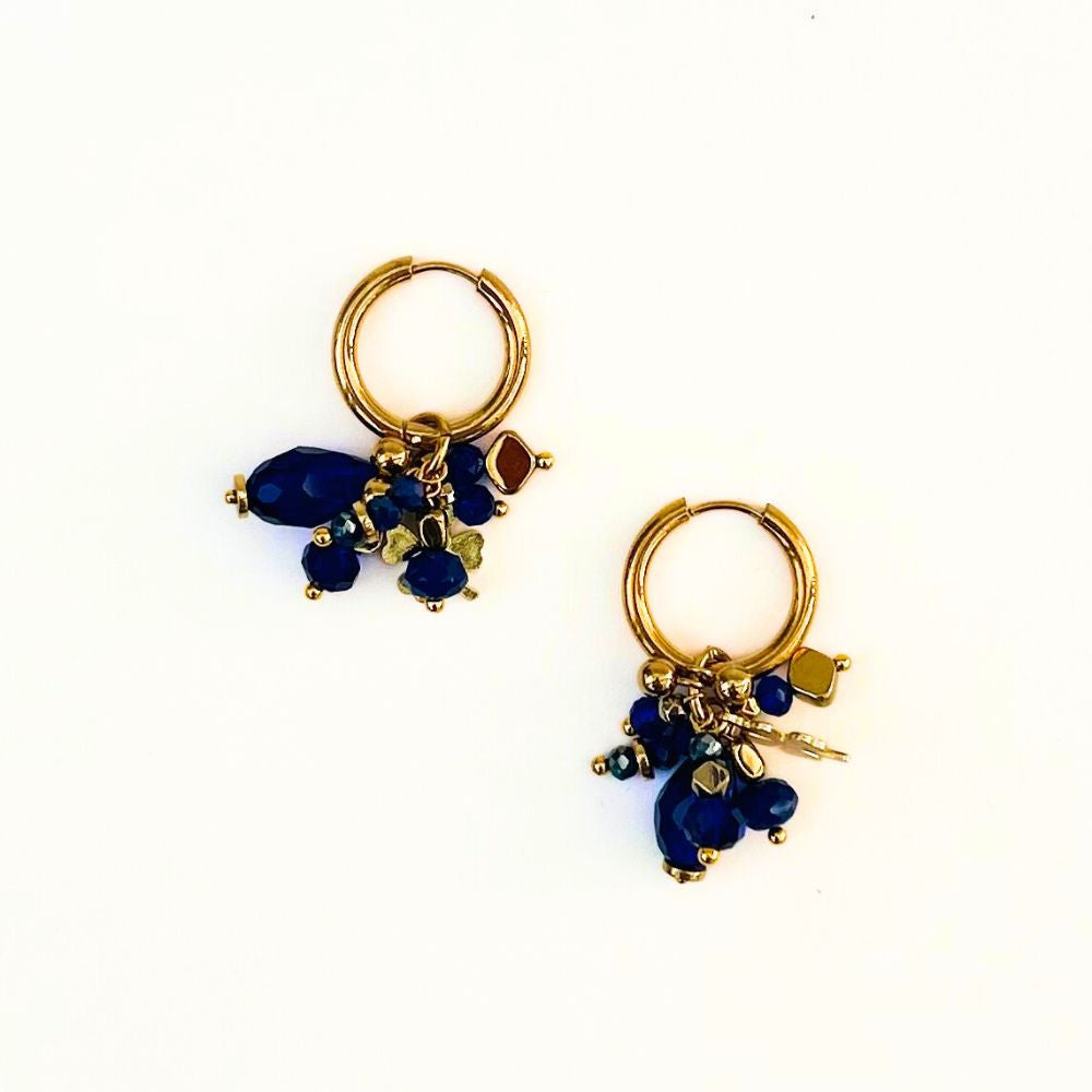 The Nikabox Hoops - Royal Blue Clover