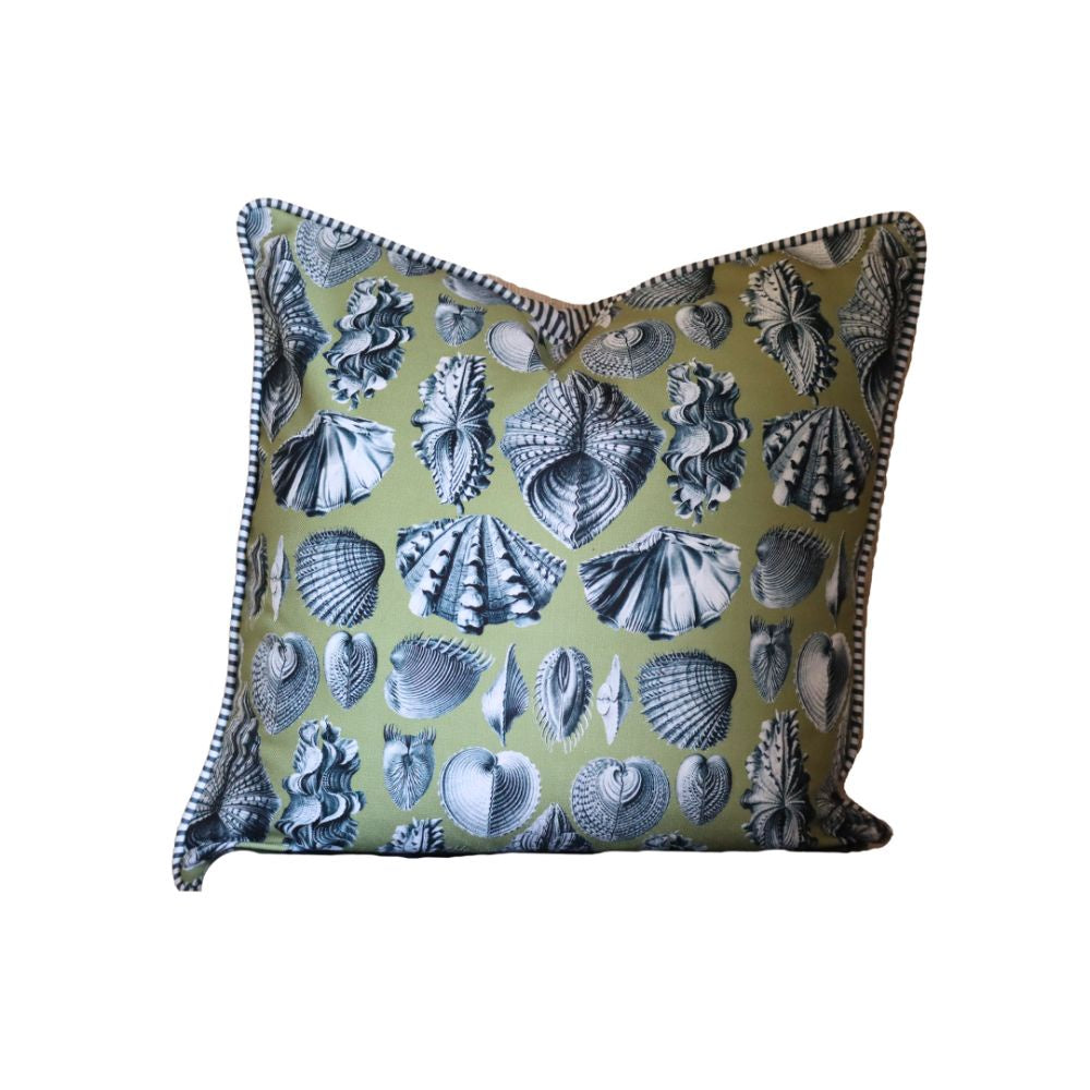 H & H Poly(RPET) Olive Shells Cushion Cover - 60x60cm