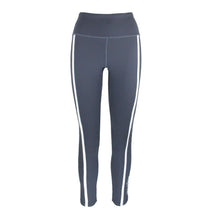 Load image into Gallery viewer, Rush Activewear Grey leggings with white stripes 
