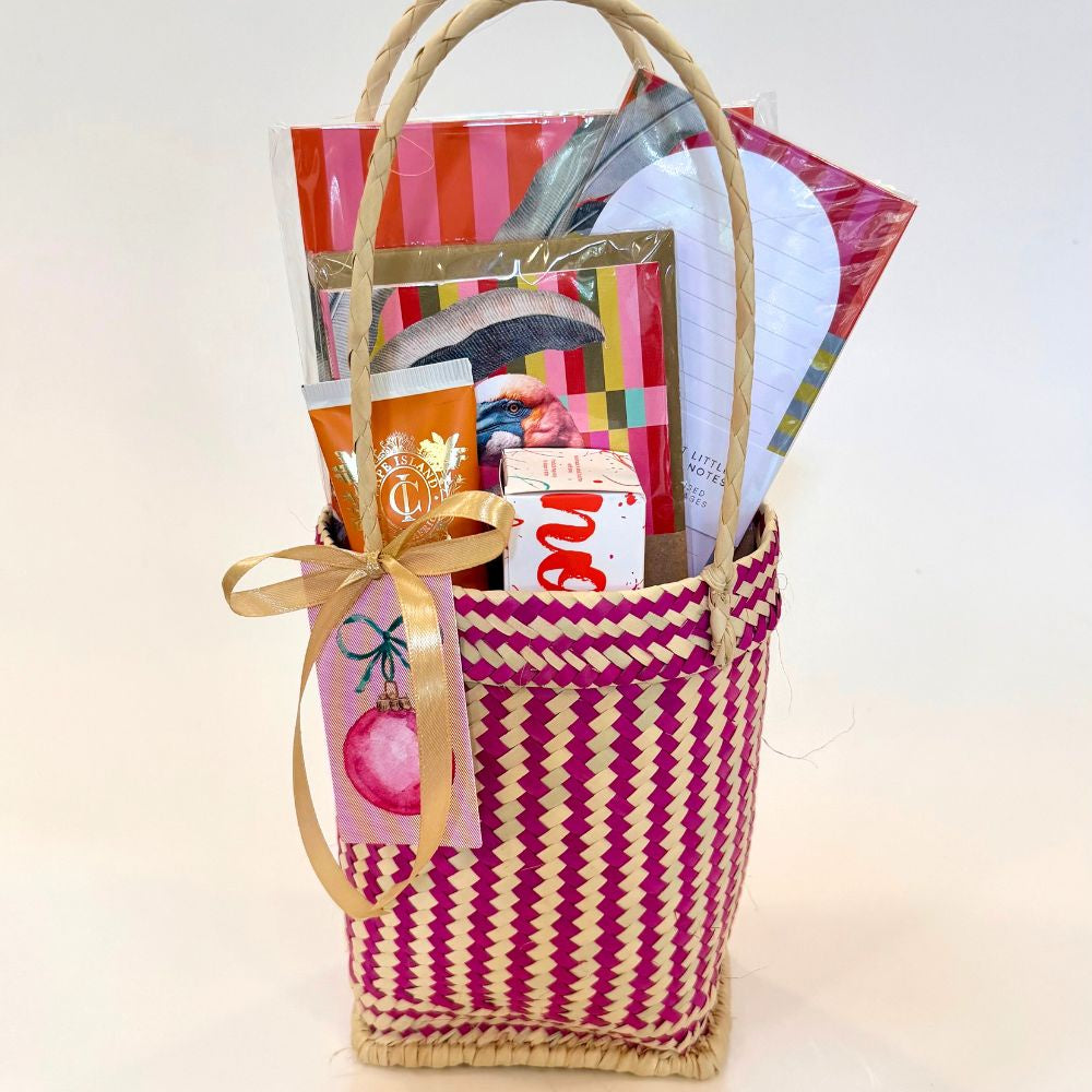 The Pink Flamingo Basket