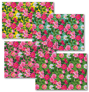 Macaroon Disposable Placemats - Colourful Camellia