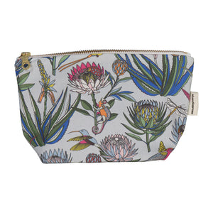 A Love Supreme Make Up Pouch - Bloom Light Blue Multi