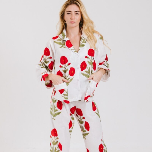 Trinity Long PJ's - Poppy