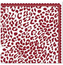 Load image into Gallery viewer, Macaroon Luxury Paper Napkins - Leopard Wine
