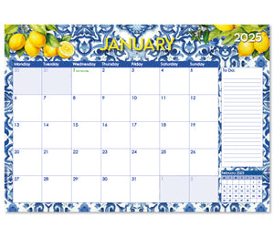 Macaroon 2025 Desk Calendar - Sicilian Citrus