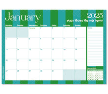 Load image into Gallery viewer, Macaroon 2025 Desk Calendar - Sun-soaked  Stripe
