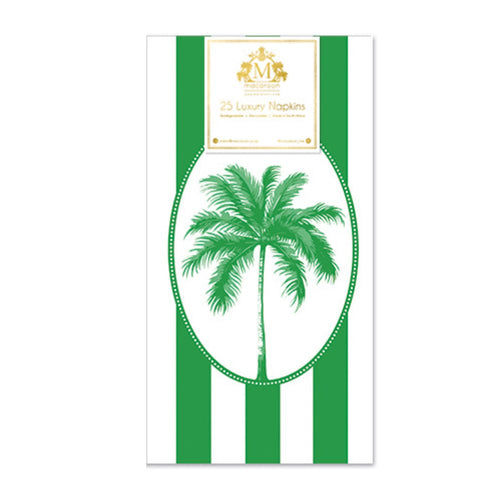 Macaroon Slimline Napkins - Palm Emerald