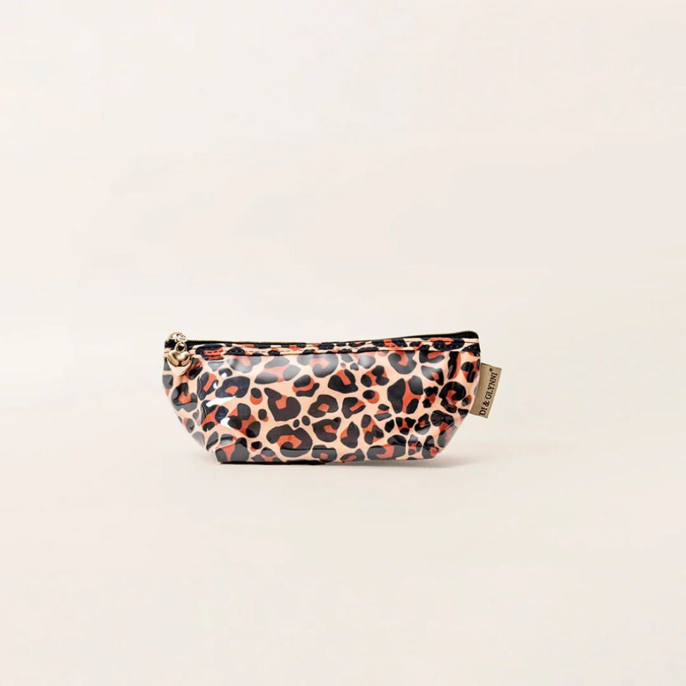 Di & Glynni Small Cosmetic Bag - Real Leopard