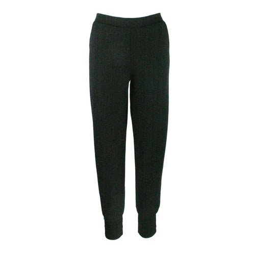 Black sweatpants on a white background
