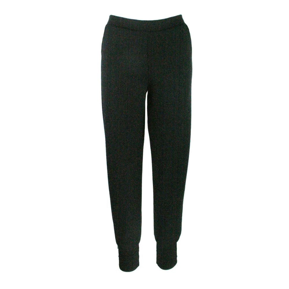Black sweatpants on a white background