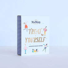 Load image into Gallery viewer, Box of Ma Mere nougat with Treat Yourself written on it

