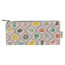 Load image into Gallery viewer, Pencil case with animal pattern on a white background
