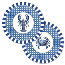 Load image into Gallery viewer, Round Disposable Placemats with Matching Coasters - Sicilian Seaside
