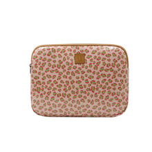 Load image into Gallery viewer, Pink &amp; green leopard print laptop sleeve 
