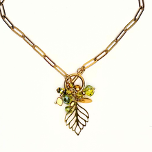 Load image into Gallery viewer, The Nikabox Paperclip Necklace - Lime Leaf
