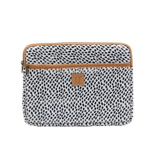 Load image into Gallery viewer, IY iPad Sleeve - Spotted Black on White
