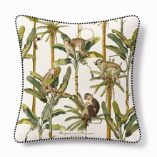 Load image into Gallery viewer, Hayward &amp; Haines (RPET) Cushion Cover 55x55cm - White Monkey Tricks
