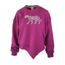 Load image into Gallery viewer, Rush Sway Sweatshirt  - Berry Multi  Leopard
