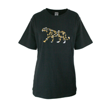 Load image into Gallery viewer, Rush Unisex T-Shirts - Black Gold Leopard
