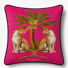 Load image into Gallery viewer, Hayward &amp; Haines Velvet Cushion Cover 55x55cm  - Pink Leopard Glow
