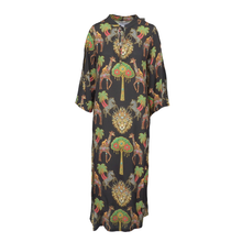 Load image into Gallery viewer, Rush Kaftan Dress - Zambezi Gold Black
