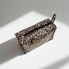 Load image into Gallery viewer, Di &amp; Glynni Box Cosmetic Bag - Real Leopard
