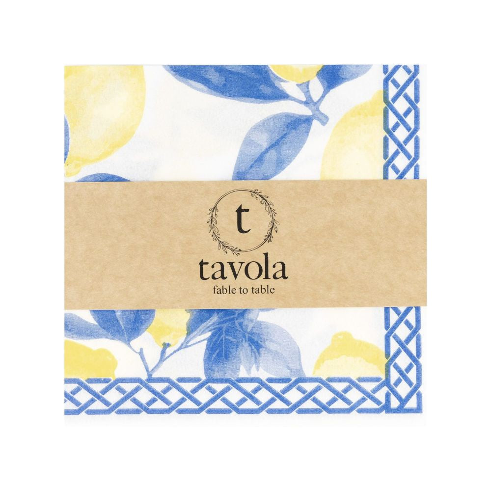 Tavola Serviettes - Blue Lemon