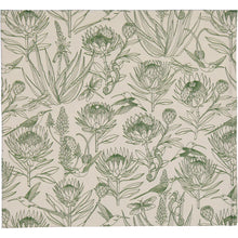 Load image into Gallery viewer, A Love Supreme Tablecloth - Bloom Essence Olive on  Cream
