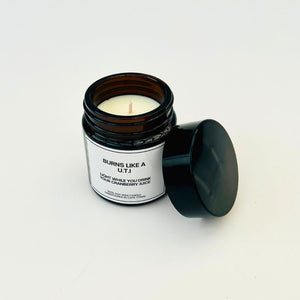 Black Soya Candle - UTI (Lemongrass & Ginger)