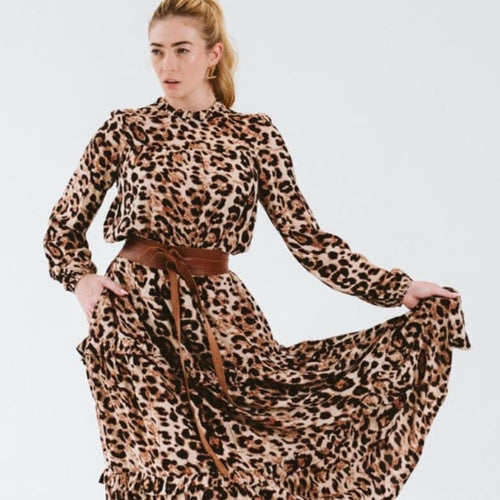 Trinity Valencia Dress - Leopard