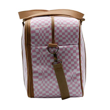 Load image into Gallery viewer, IY Overnight Bag - Warped Check Pink
