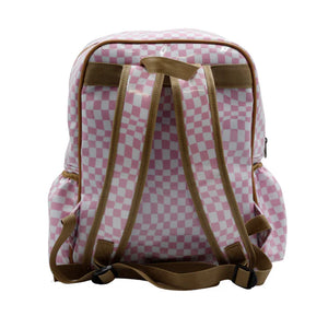 IY Satchel - Warped Check Pink