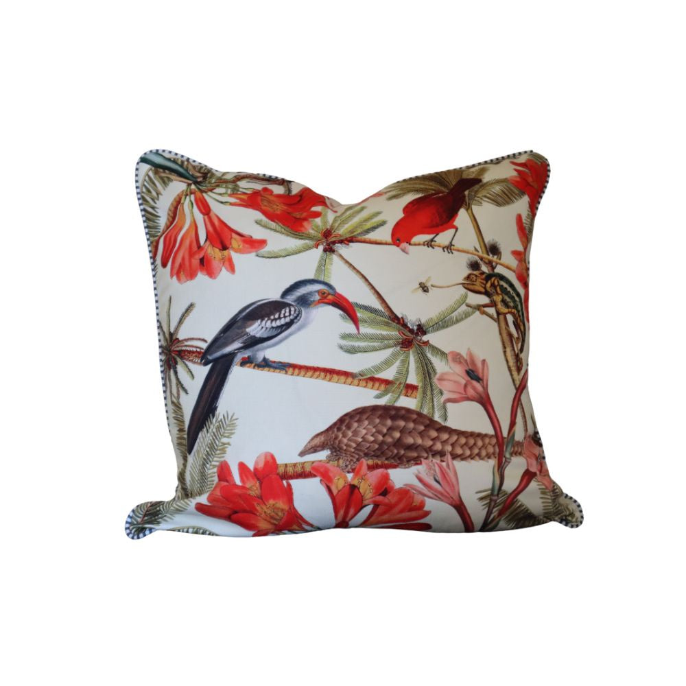 H & H Poly(RPET) White Pangolin Cushion Cover - 60x60cm