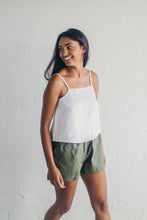 Load image into Gallery viewer, Janni &amp; George Tie Shorts - Olive
