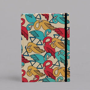 A Love Supreme A4 Lined Hardcover Book - Flamingos