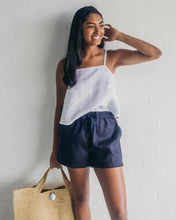 Load image into Gallery viewer, Janni &amp; George Tie Shorts - Navy
